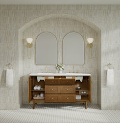 James Martin Laurent 60" Double Vanity with 3 CM Countertop