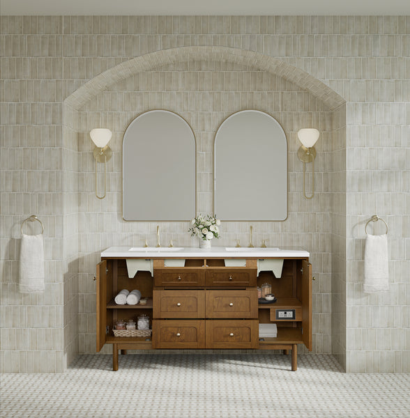 James Martin Laurent 60" Double Vanity with 3 CM Countertop
