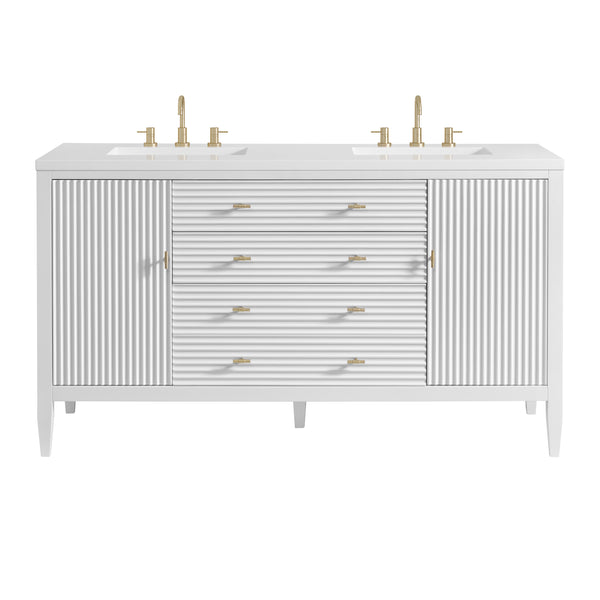 James Martin Myrrin 60" Double Vanity with 3 CM Countertop
