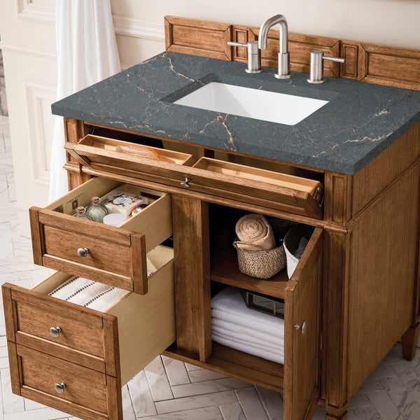James Martin Brittany 36" Single Vanity with 3 Countertop
