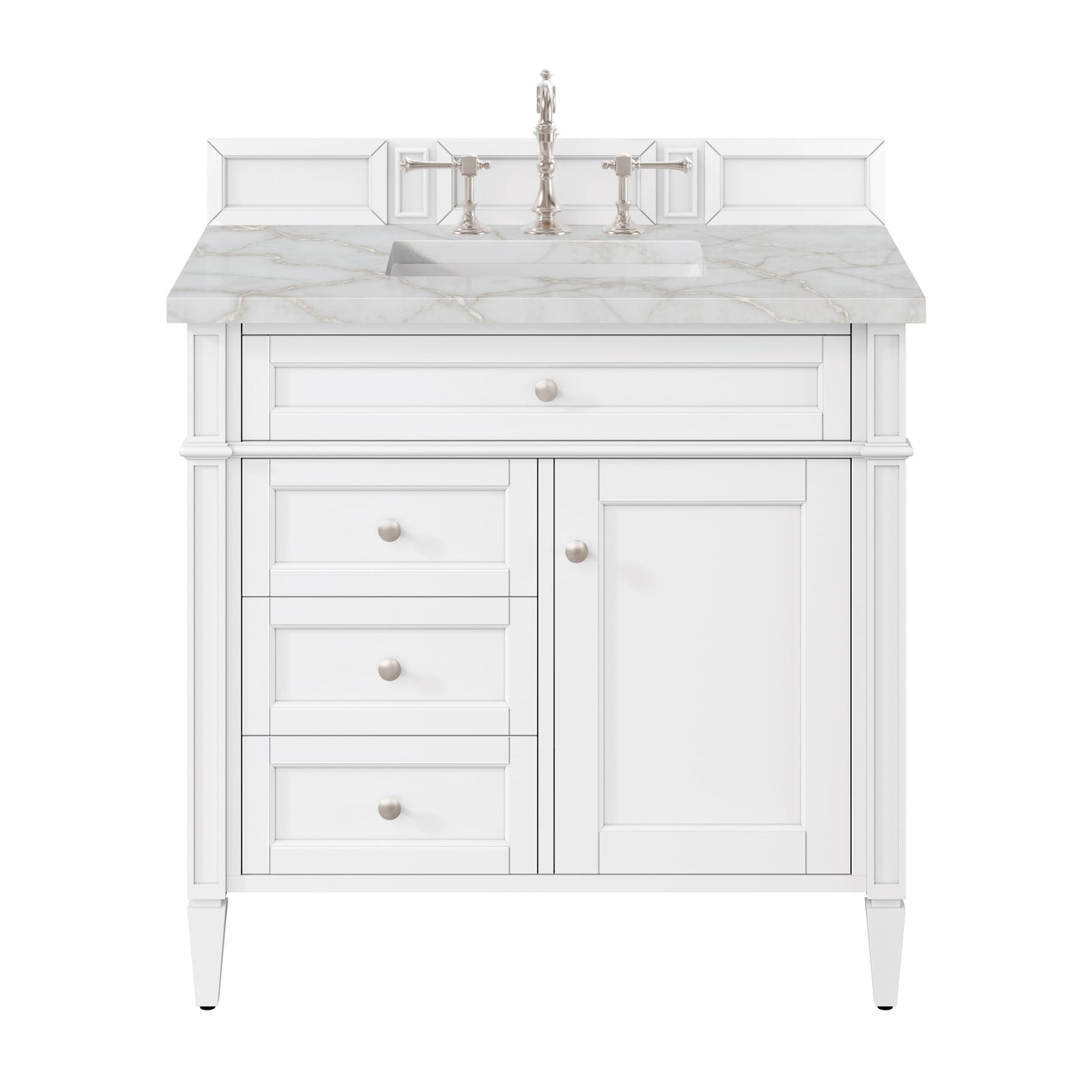 James Martin Brittany 36" Single Vanity with 3 Countertop