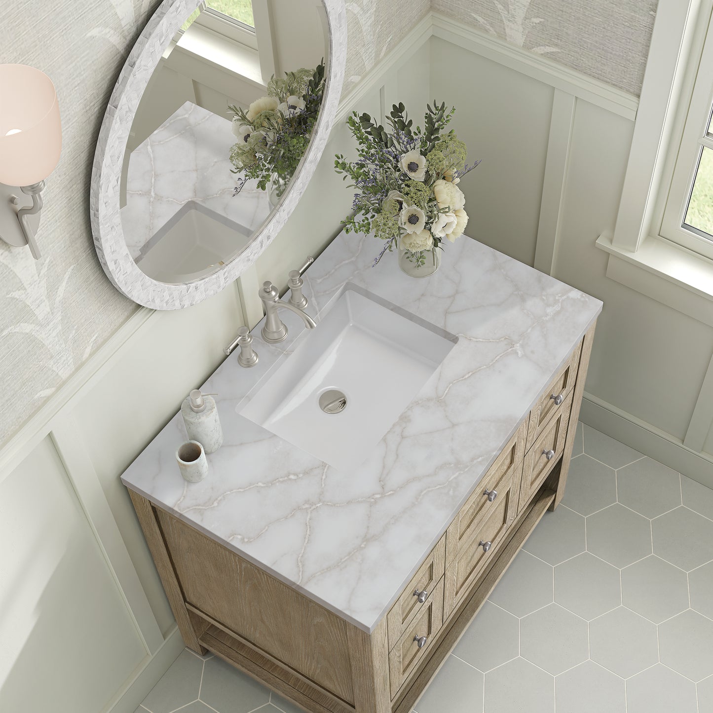 James Martin Breckenridge 36" Single Vanity w/ 3CM Countertop