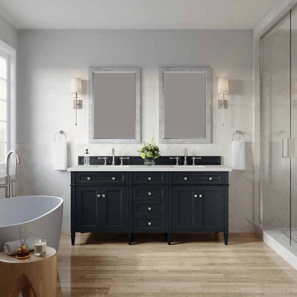 James Martin Brittany 72" Double Vanity with 3 CM Countertop