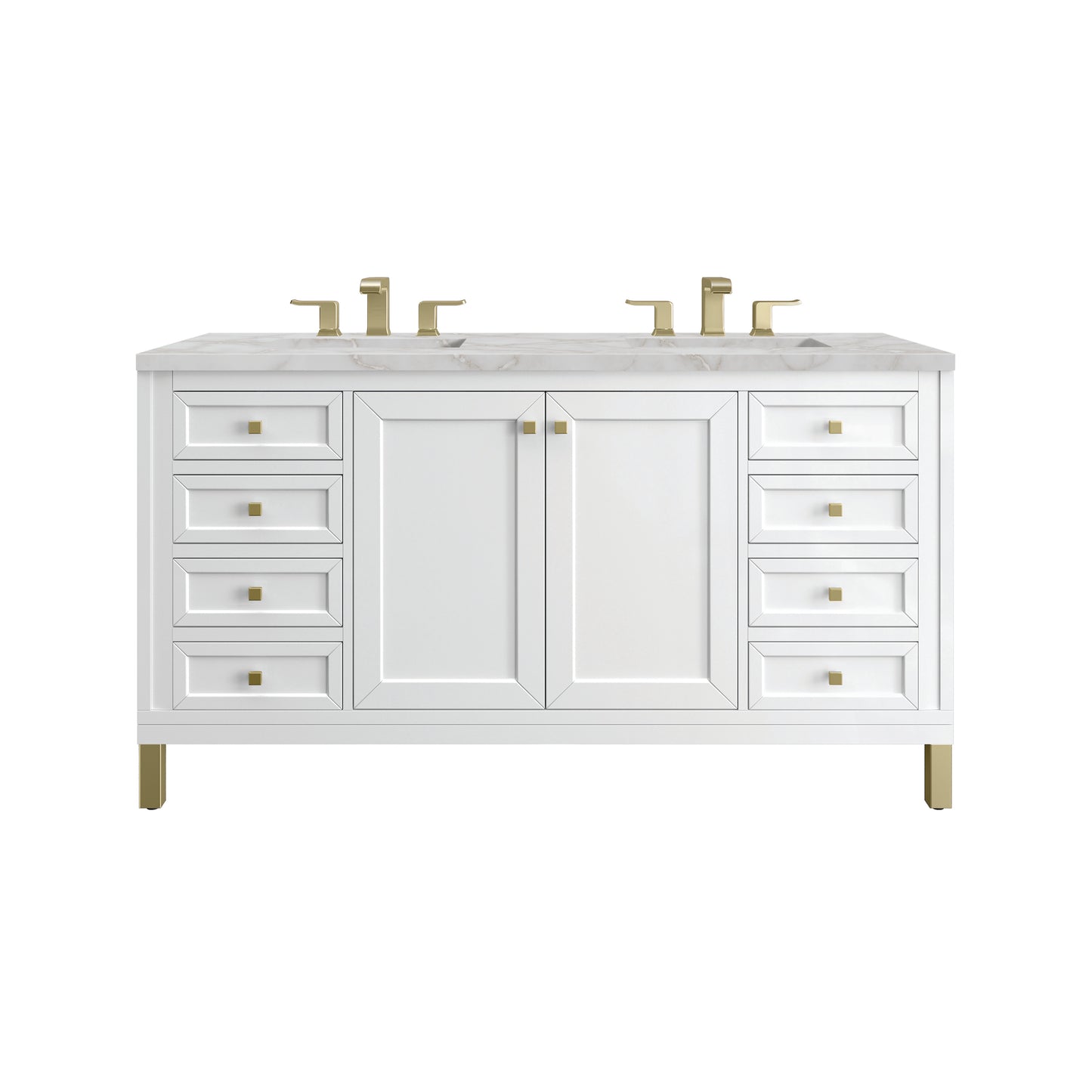 James Martin Chicago 60" Double Vanity with 3 CM Countertop