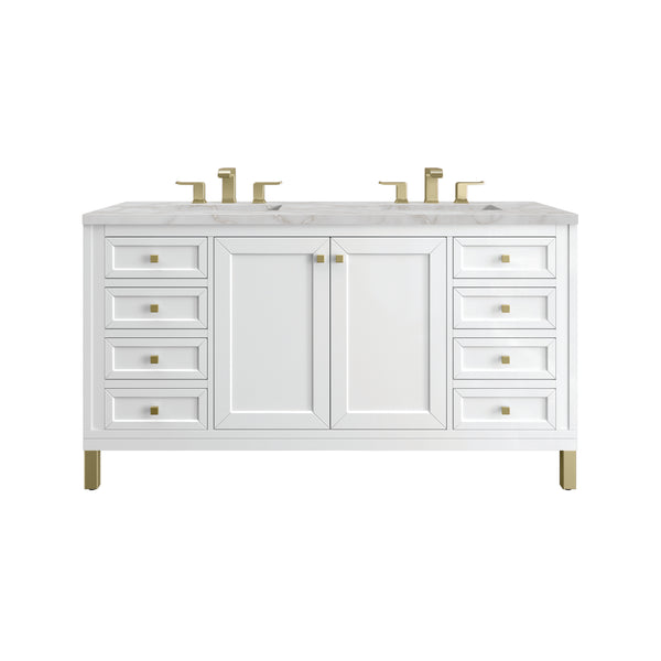 James Martin Chicago 60" Double Vanity with 3 CM Countertop
