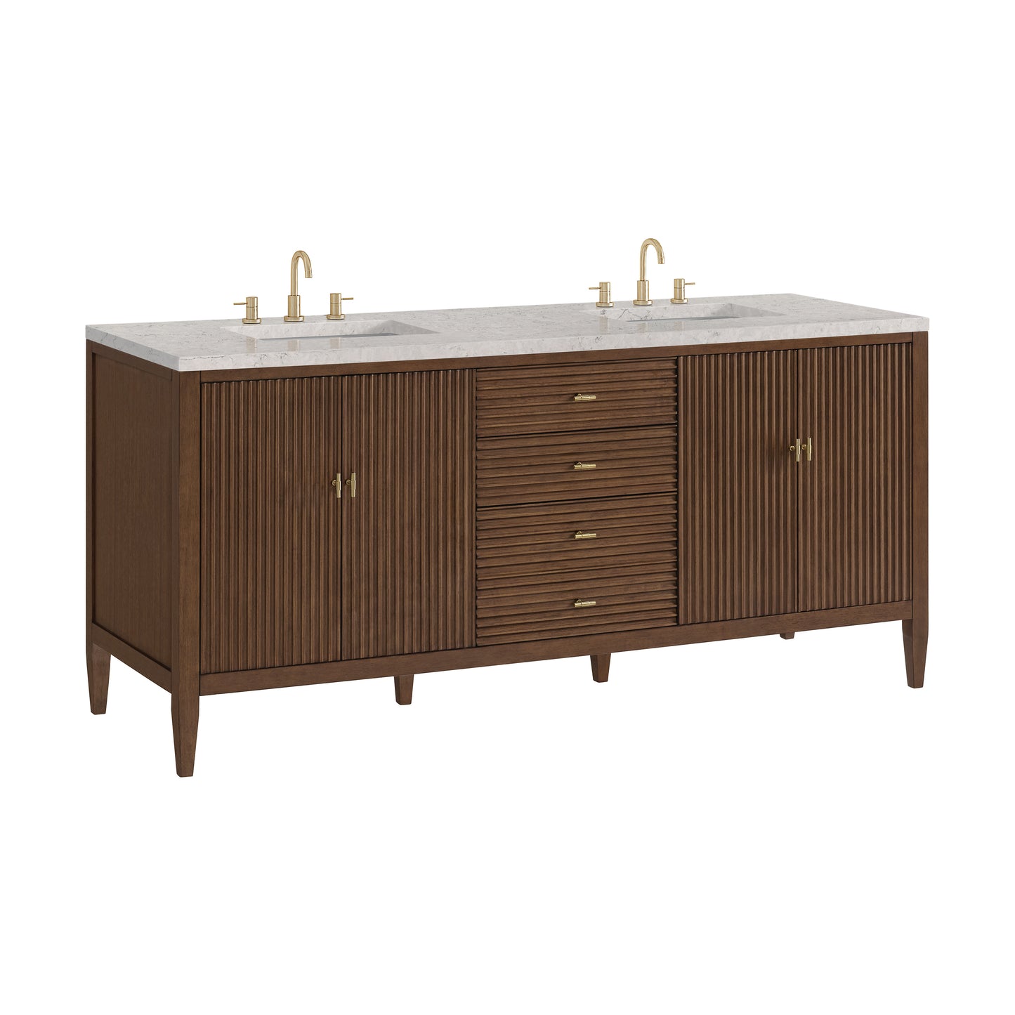 James Martin Myrrin 72" Double Vanity with 3 CM Countertop