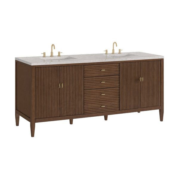 James Martin Myrrin 72" Double Vanity with 3 CM Countertop