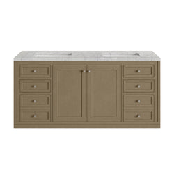 James Martin Chicago 60" Double Vanity with 3 CM Countertop & FreePower Wireless Charger