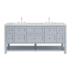 James Martin Breckenridge 72" Double Vanity w/ 3 CM Countertop