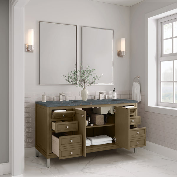 James Martin Chicago 60" Double Vanity with 3 CM Countertop