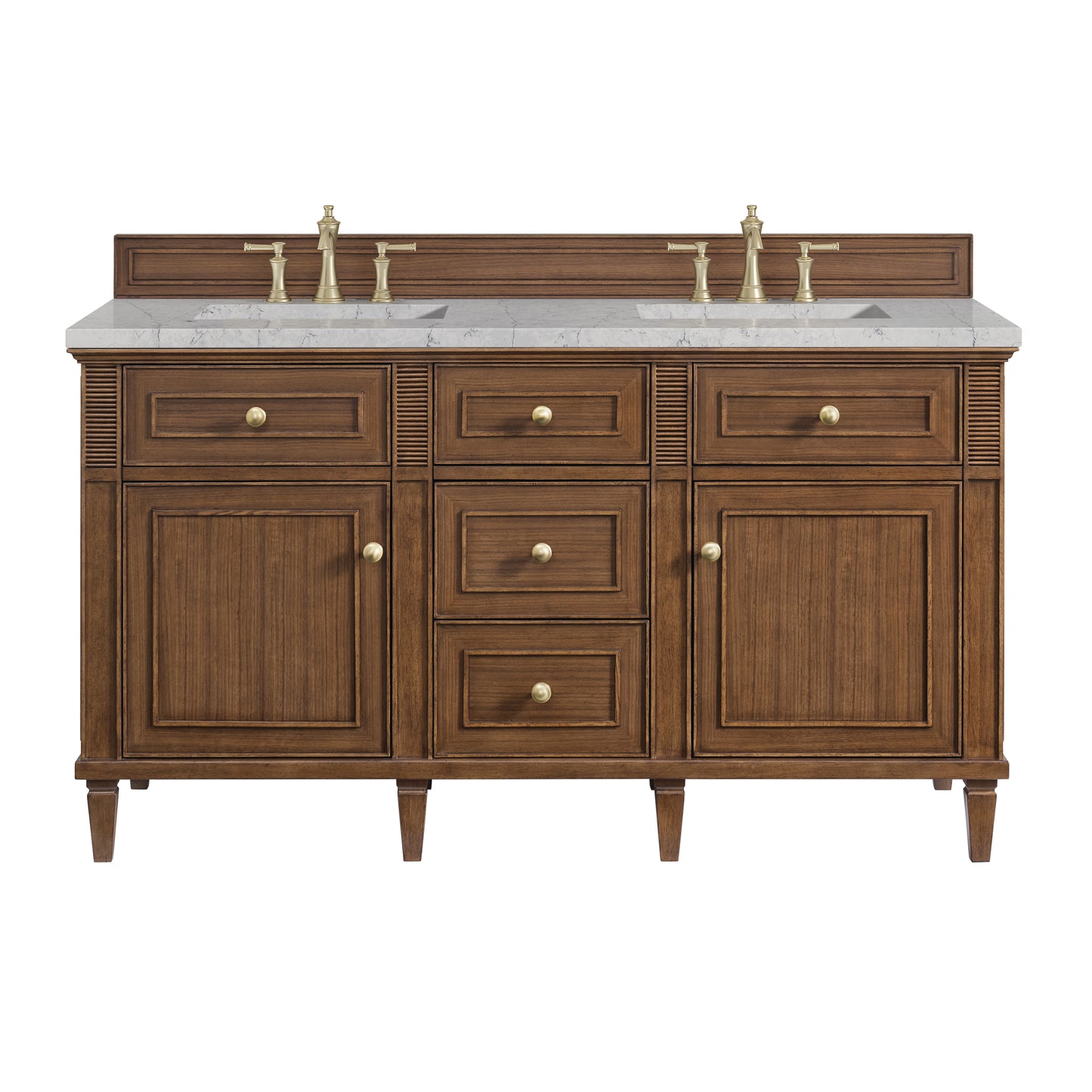James Martin Lorelai 60" Double Vanity with 3 CM Countertop & FreePower Wireless Charger