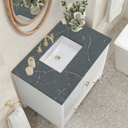 James Martin Myrrin 36" Single Vanity with 3 CM Countertop