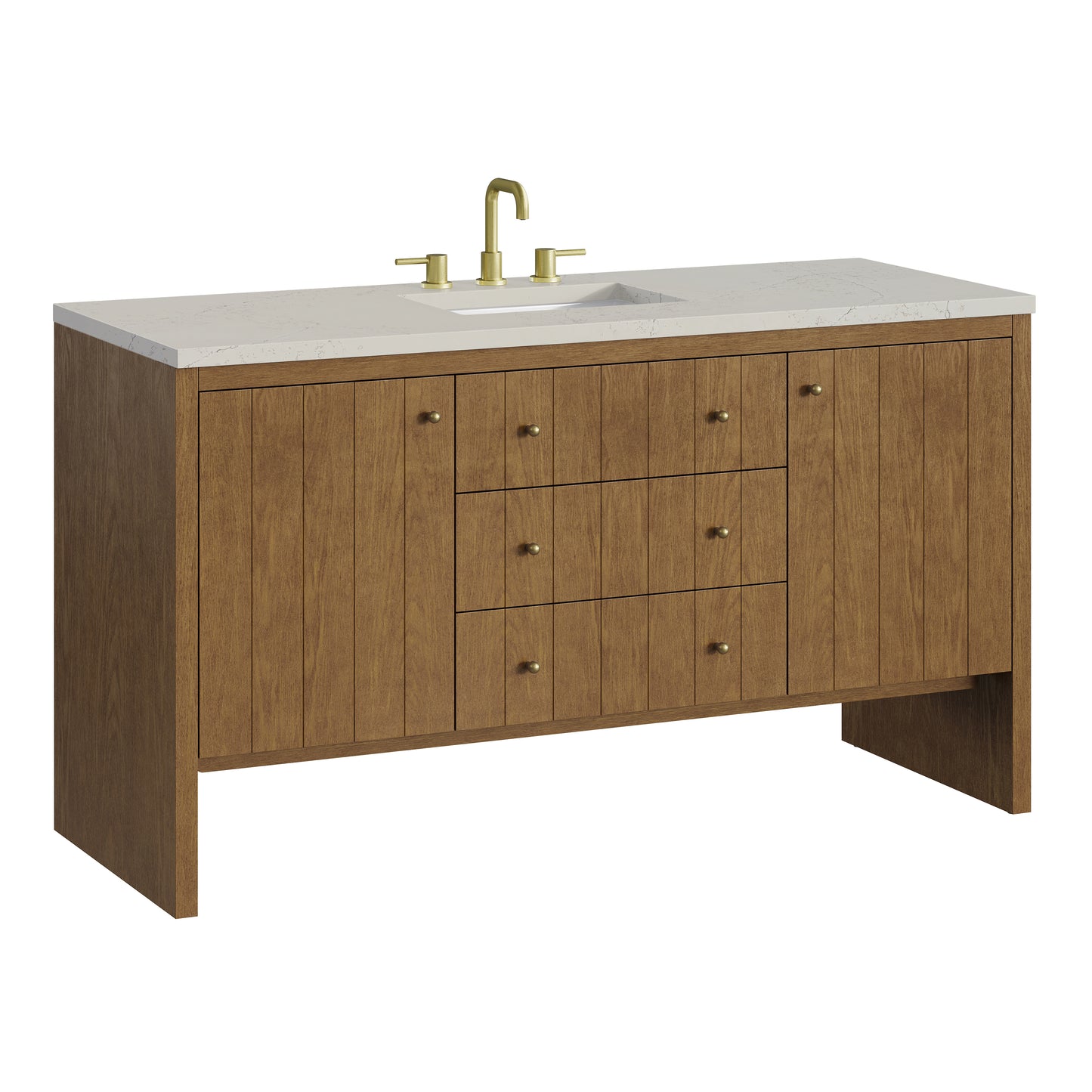 James Martin Hudson 60" Single Vanity with 3 CM Countertop