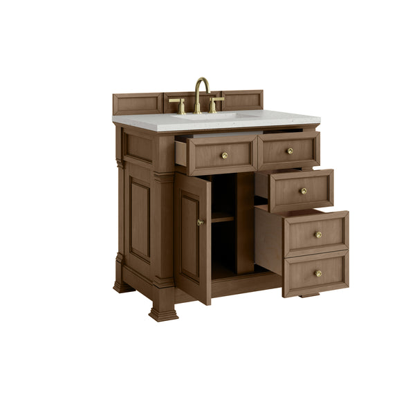 James Martin Brookfield 36" Single Vanity with 3 CM Countertop - Luxe Bathroom Vanities