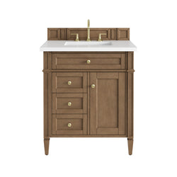 James Martin Brittany 30" Single Vanity with 3 CM Countertop