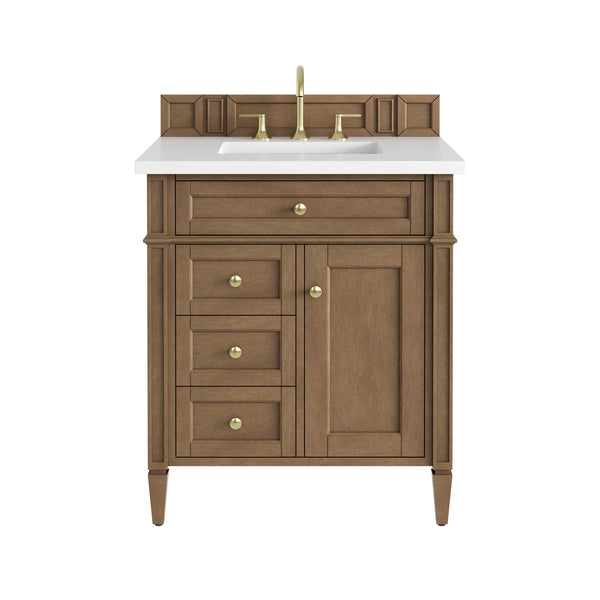 James Martin Brittany 30" Single Vanity with 3 CM Countertop