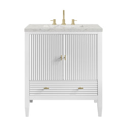 James Martin Myrrin 30" Single Vanity with 3 CM Countertop