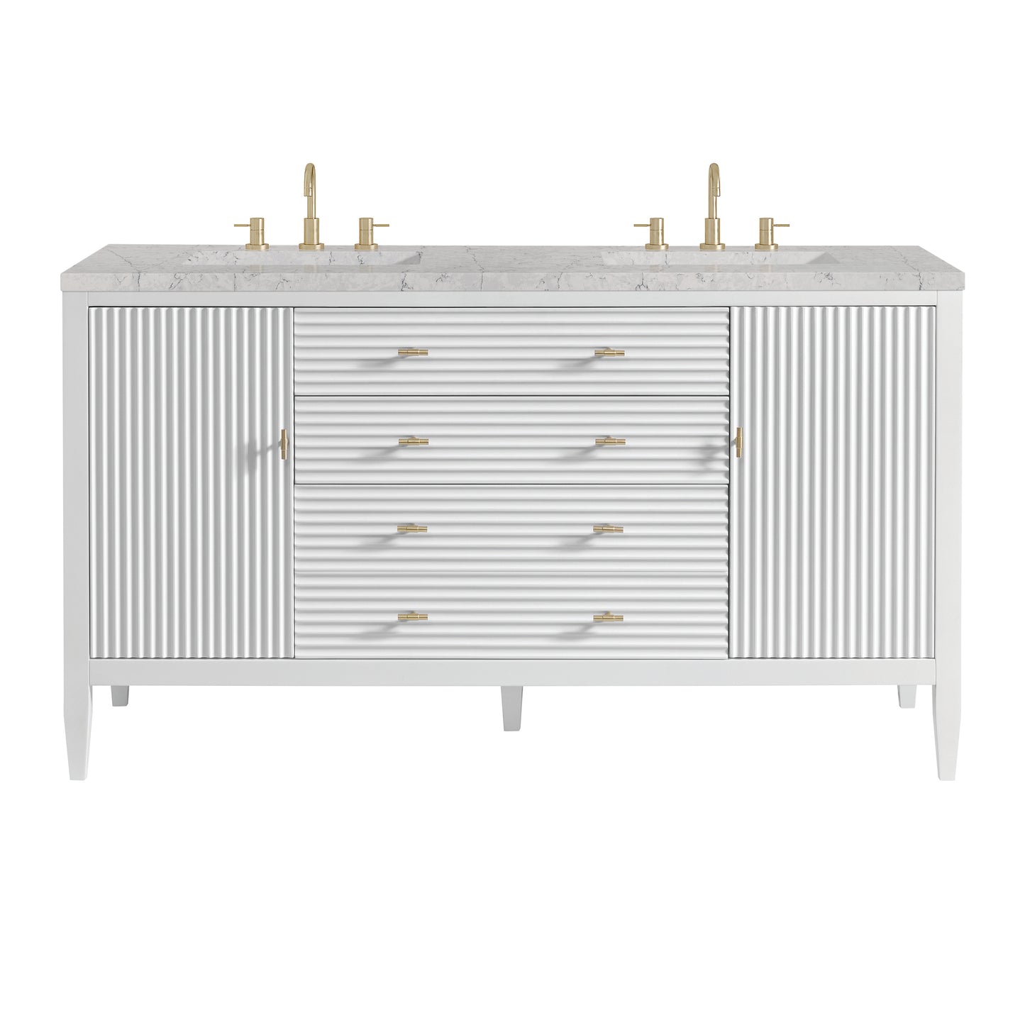 James Martin Myrrin 60" Double Vanity with 3 CM Countertop