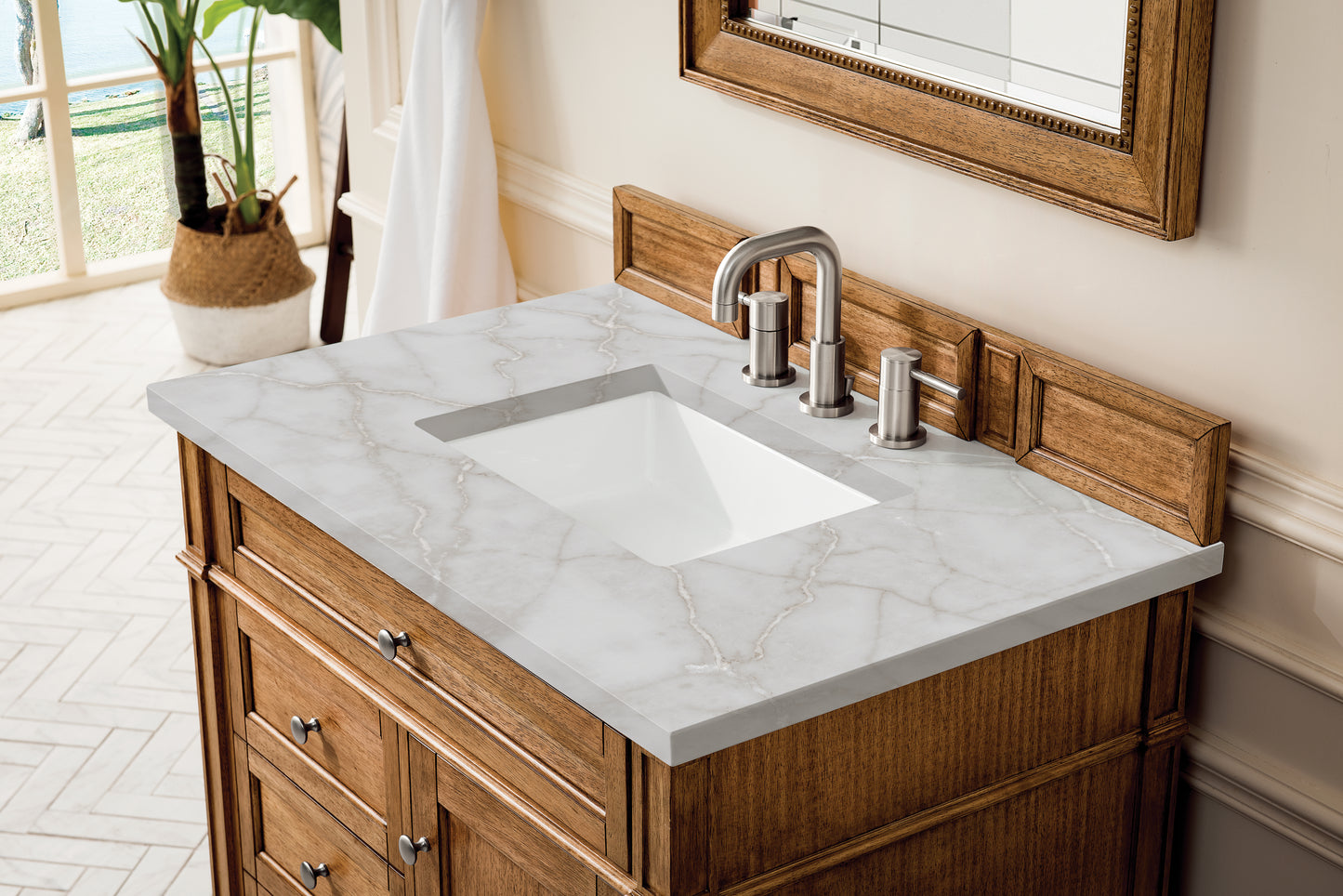 James Martin Brittany 36" Single Vanity with 3 Countertop