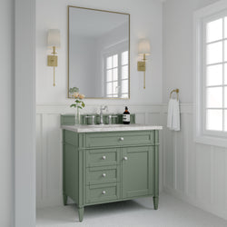 James Martin Brittany 36" Single Vanity with 3 Countertop