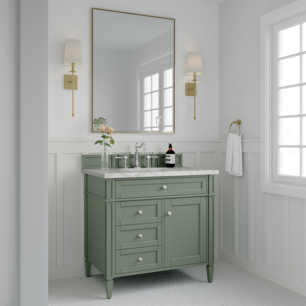 James Martin Brittany 36" Single Vanity with 3 Countertop