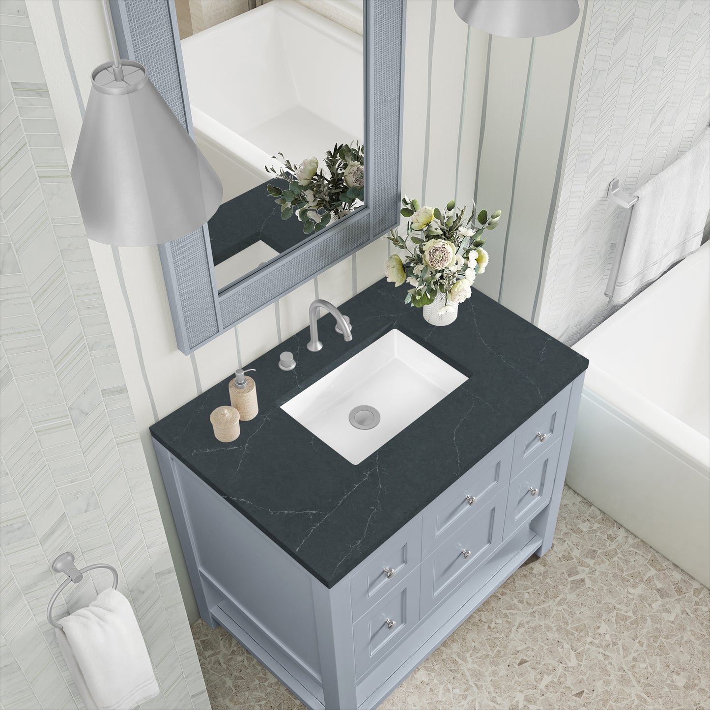 James Martin Breckenridge 36" Single Vanity w/ 3CM Countertop