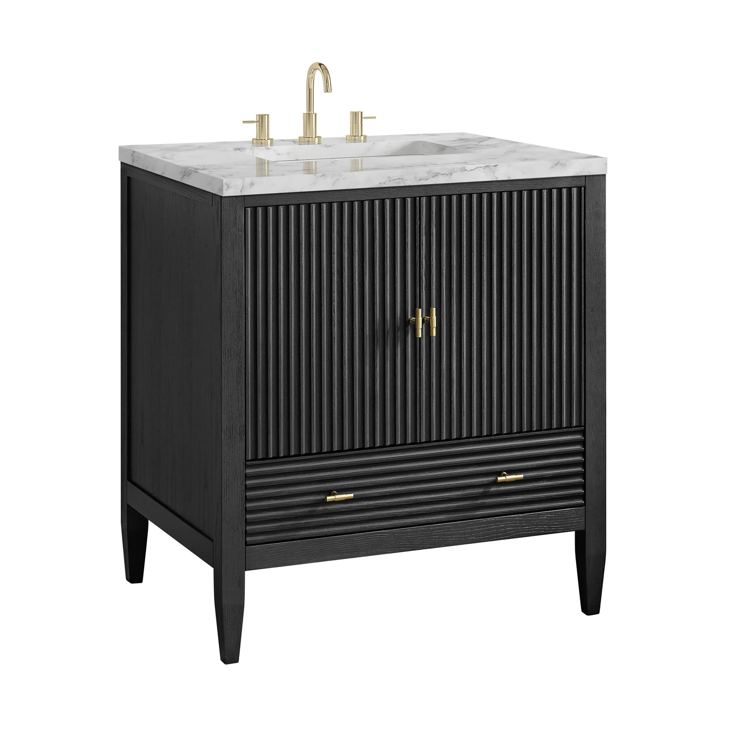 James Martin Myrrin 30" Single Vanity with 3 CM Countertop