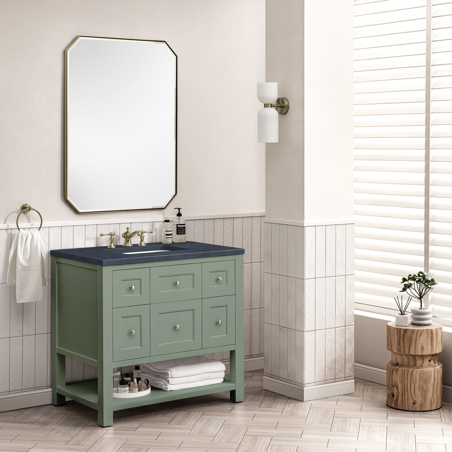 James Martin Breckenridge 36" Single Vanity w/ 3CM Countertop