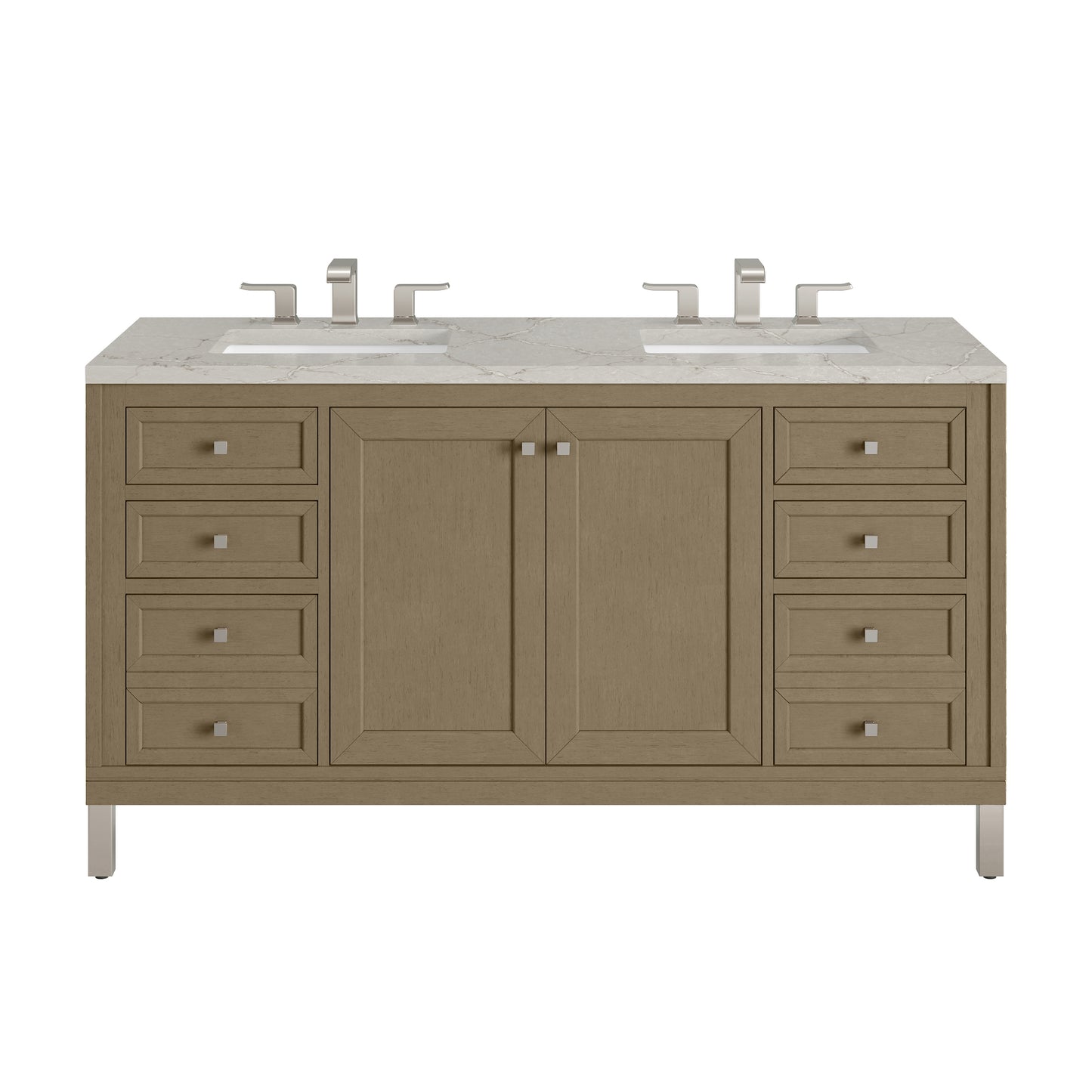 James Martin Chicago 60" Double Vanity with 3 CM Countertop