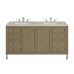 James Martin Chicago 60" Double Vanity with 3 CM Countertop