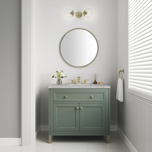 James Martin Chicago 36" Single Vanity with 3 CM Countertop