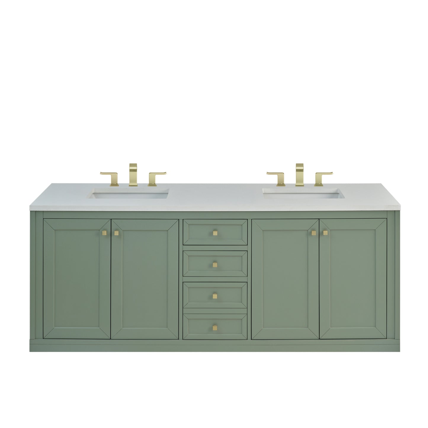 James Martin Chicago 72" Double Vanity with 3 CM Countertop