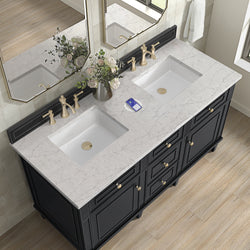 James Martin Lorelai 60" Double Vanity with 3 CM Countertop & FreePower Wireless Charger