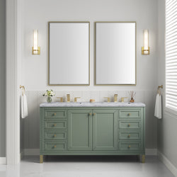 James Martin Chicago 60" Double Vanity with 3 CM Countertop