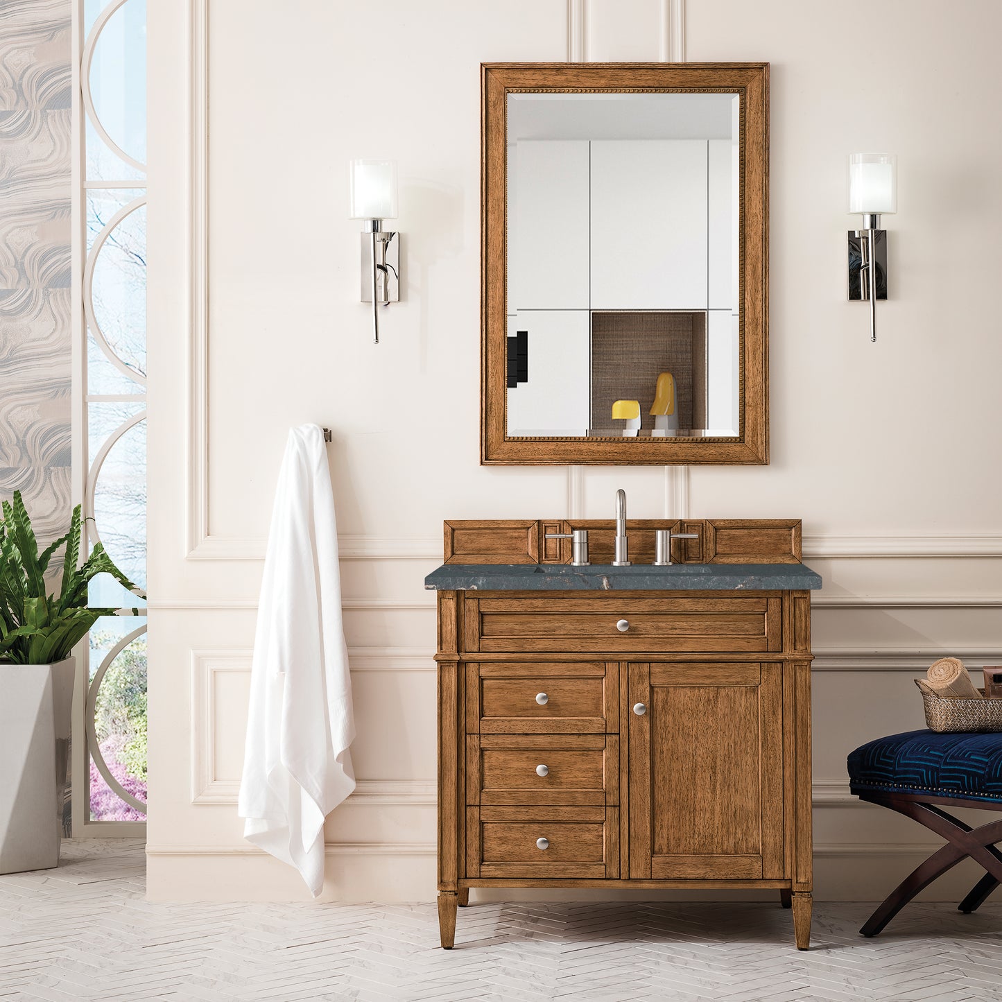 James Martin Brittany 36" Single Vanity with 3 Countertop