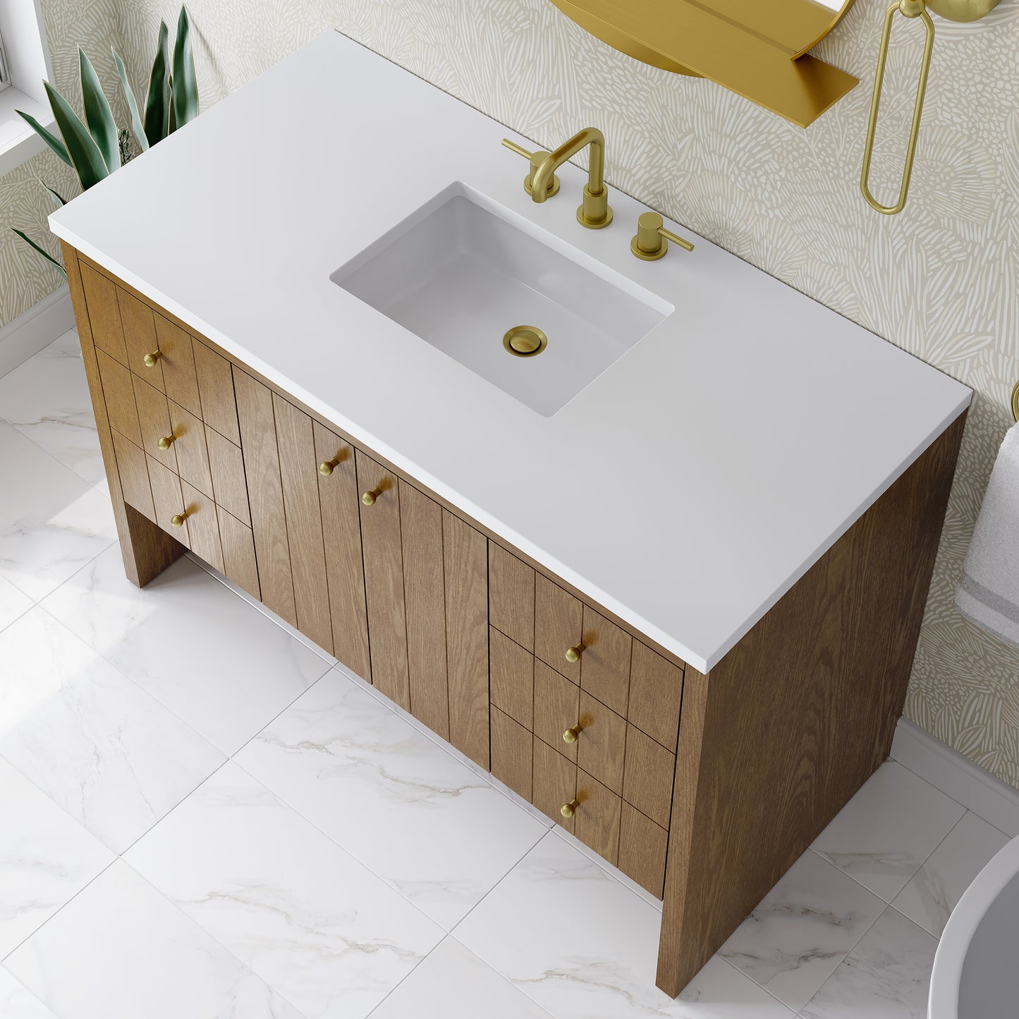 James Martin Hudson 48" Single Vanity with 3 CM Countertop