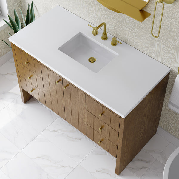 James Martin Hudson 48" Single Vanity with 3 CM Countertop