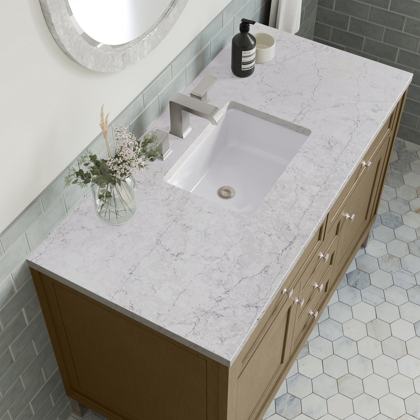 James Martin Chicago 48" Single Vanity with 3 CM Countertop