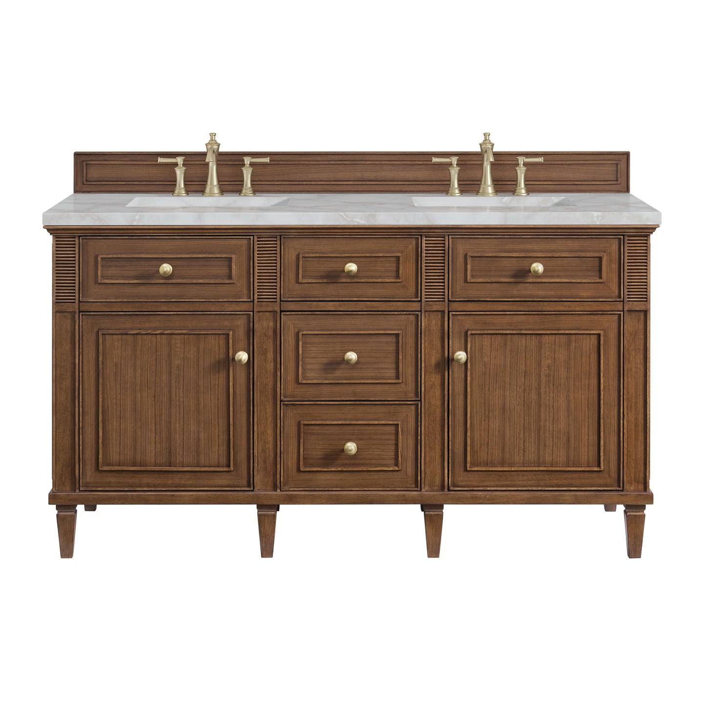 James Martin Lorelai 60" Double Vanity with 3 CM Countertop & FreePower Wireless Charger