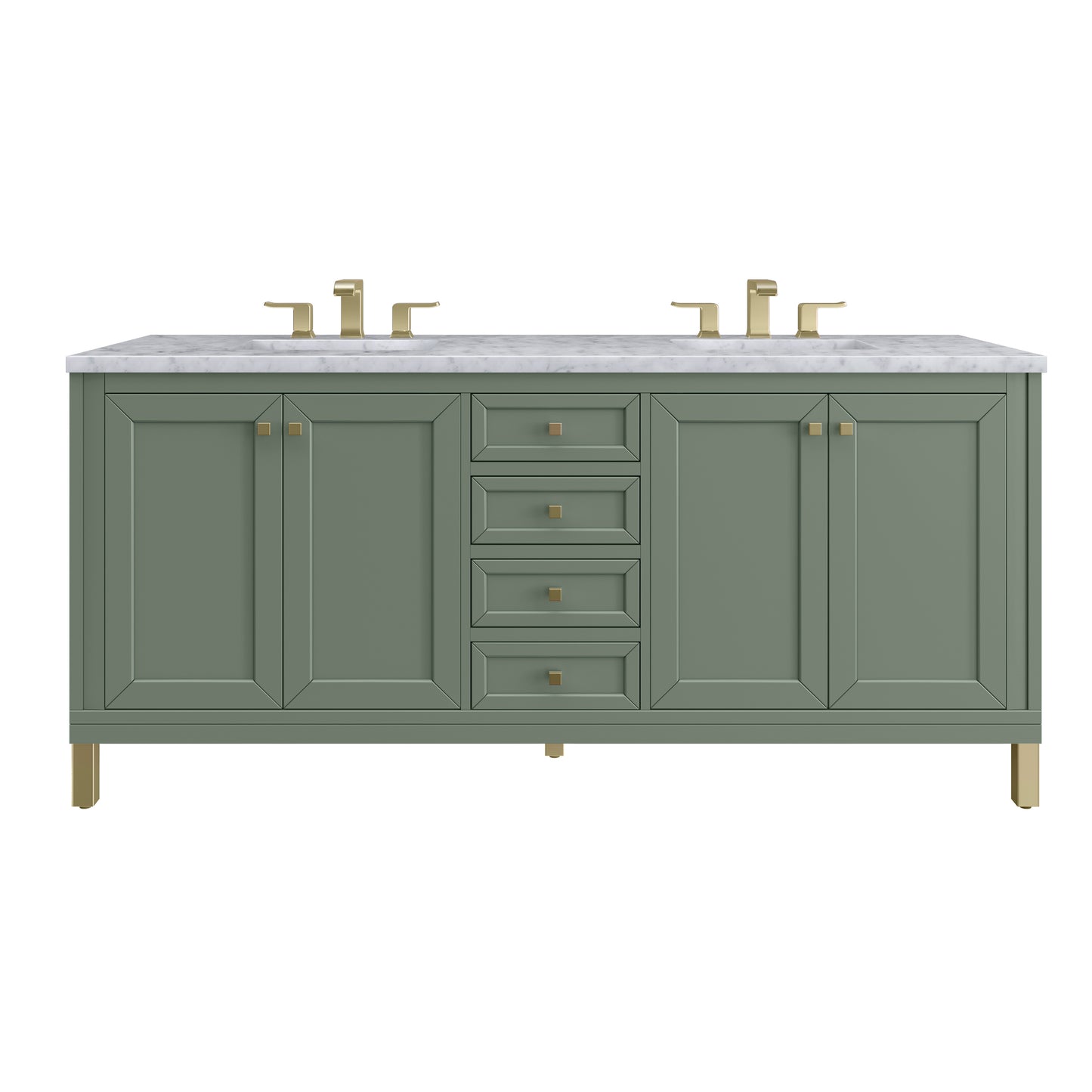 James Martin Chicago 72" Double Vanity with 3 CM Countertop