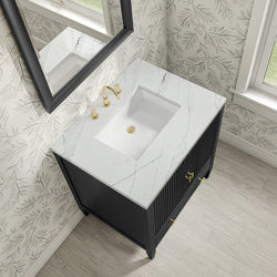 James Martin Myrrin 30" Single Vanity with 3 CM Countertop
