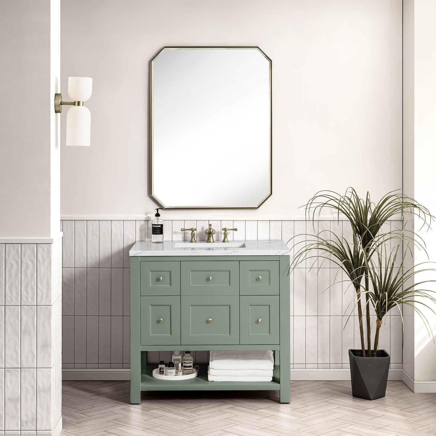 James Martin Breckenridge 36" Single Vanity w/ 3CM Countertop