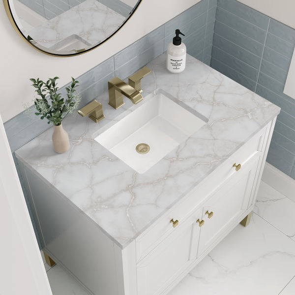James Martin Chicago 36" Single Vanity with 3 CM Countertop