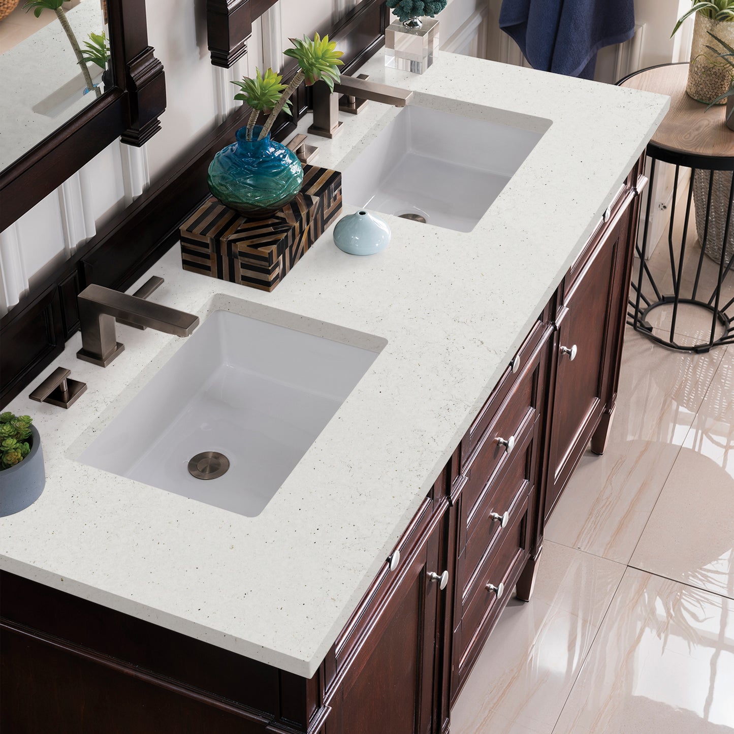 James Martin Brittany 60" Double Vanity with 3 CM Countertop