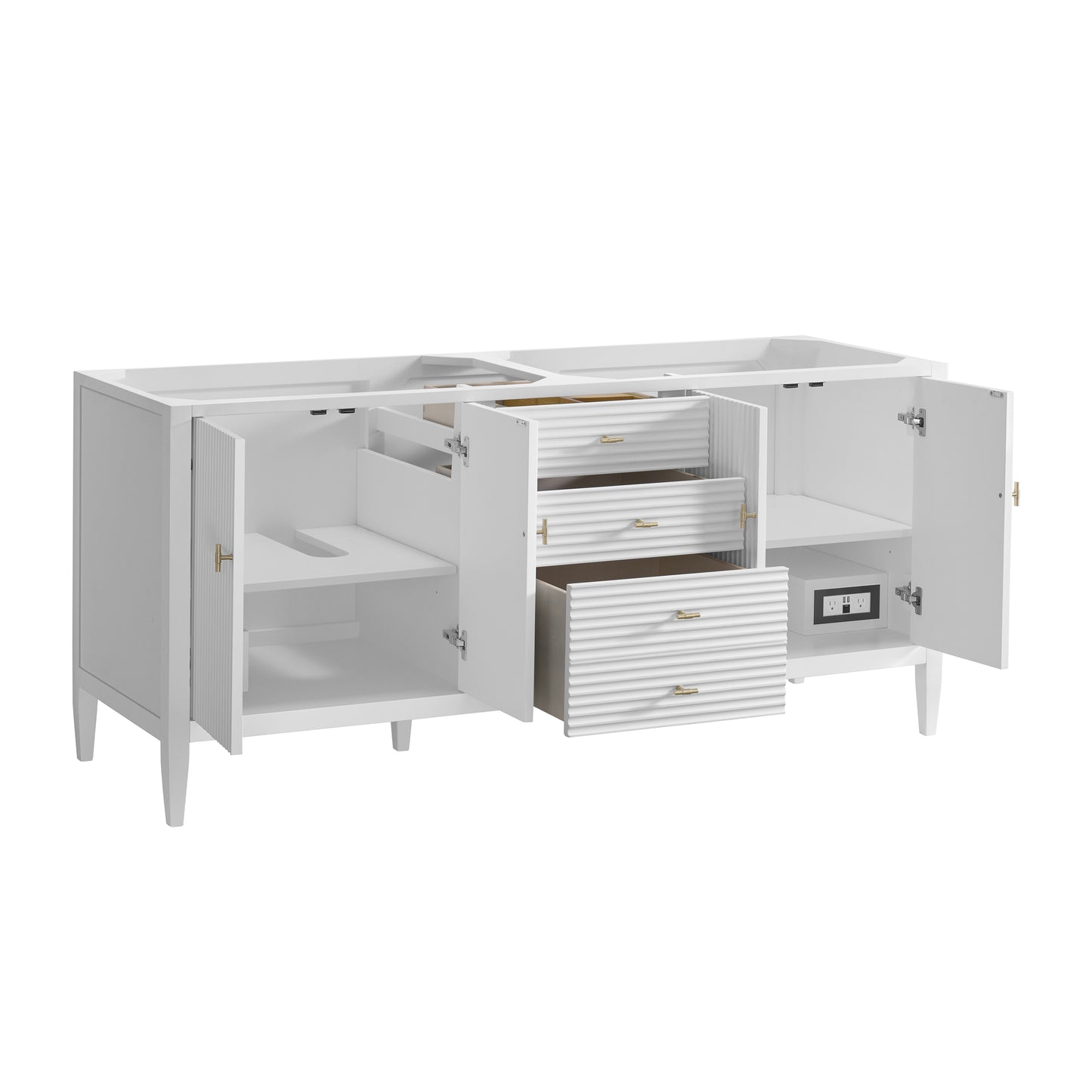 James Martin Myrrin 72" Double Vanity with 3 CM Countertop