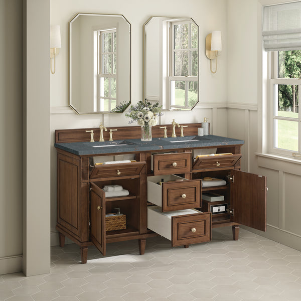 James Martin Lorelai 60" Double Vanity with 3 CM Countertop & FreePower Wireless Charger