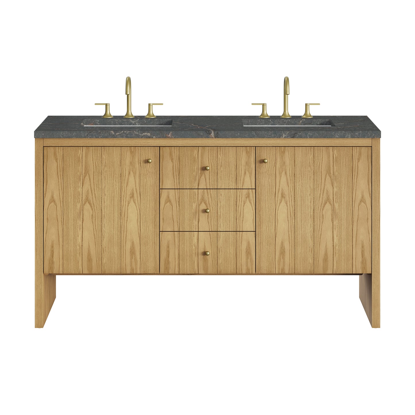 James Martin Hudson 60" Double Vanity with 3 CM Countertop