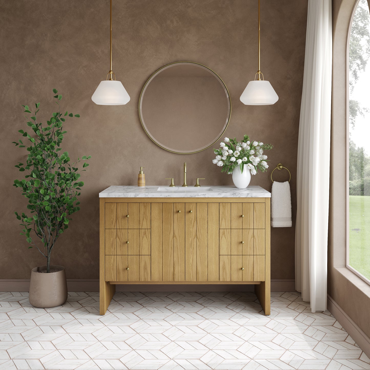 James Martin Hudson 48" Single Vanity with 3 CM Countertop