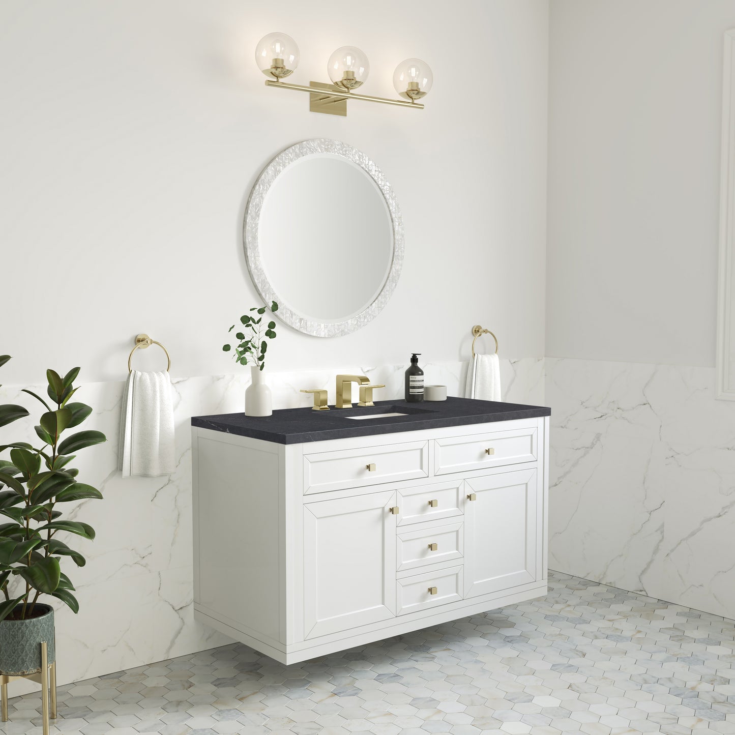 James Martin Chicago 48" Single Vanity with 3 CM Countertop