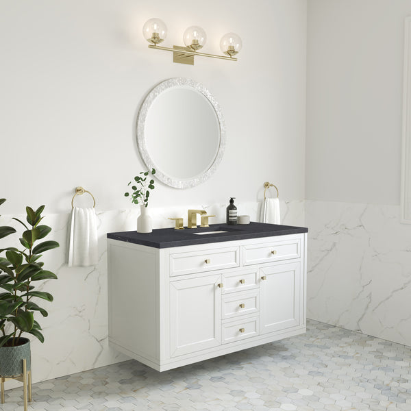 James Martin Chicago 48" Single Vanity with 3 CM Countertop